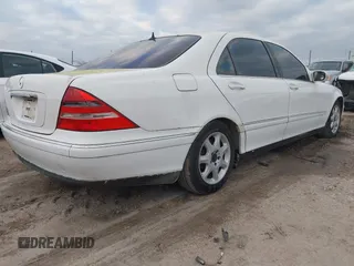2001 Mercedes-Benz S-Class with VIN WDBNG75J21A204515, listed as a IAAI auction lot 41467757 with 1 mi miles. Bid and sale history available at carsss.com. Image 4.