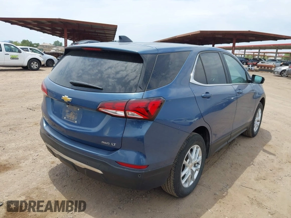2024 Chevrolet Equinox LT with VIN 3GNAXUEG4RL344290, listed as a IAAI auction lot 42761923 with 29,056 mi miles and . Bid and sale history available at DreamBid. Image 4.