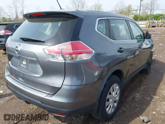 2016 Nissan Rogue S with VIN JN8AT2MV3GW143954, listed as a IAAI auction lot 42052350 with 95,793 mi miles. Bid and sale history available at carsss.com. Image 4.