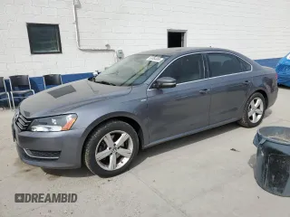 2014 Volkswagen Passat Wolfsburg Edition with VIN 1VWAS7A34EC040357, listed as a Copart auction lot 53364095 with 122,991 mi miles and Salvage title. Bid and sale history available at DreamBid. Image 1.