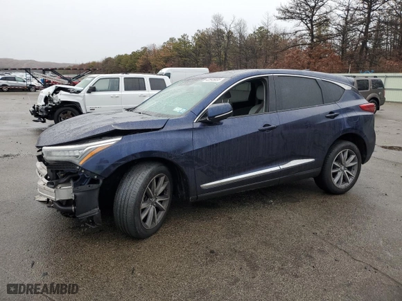 2019 Acura RDX w/Technology Pkg with VIN 5J8TC2H56KL018859, listed as a Copart auction lot 42845035 with 69,493 mi miles and Salvage Title. Bid and sale history available at carsss.com. Image 1.