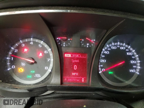 2015 GMC Terrain SLT with VIN 2GKALSEK7F6386339, listed as a Copart auction lot 44864865 with 93,737 mi miles and Salvage Title. Bid and sale history available at carsss.com. Image 9.