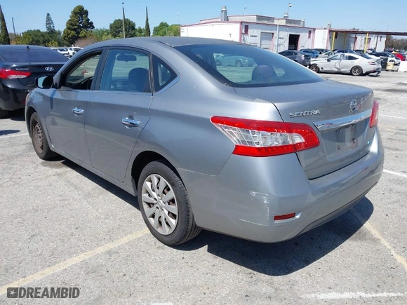 2014 Nissan Sentra SV with VIN 3N1AB7AP9EY279824, listed as a IAAI auction lot 41965233 with 155,850 mi miles. Bid and sale history available at carsss.com. Image 3.