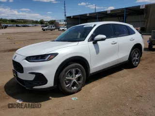 2024 Honda HR-V EX-L z VIN 3CZRZ2H75RM741856, wystawiony jako Copart lot #56608415 z przebiegiem 6 141 mil mil oraz Szkoda całkowita • Salvage title. Historia ofert i sprzedaży dostępna na DreamBid. Obrazek 1.