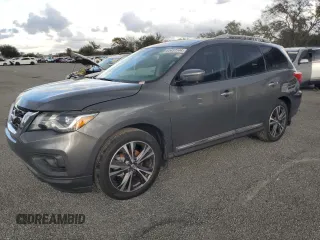 2020 Nissan Pathfinder Platinum with VIN 5N1DR2DN6LC632959, listed as a Copart auction lot 85457144 with Not provided miles and Salvage title. Bid and sale history available at DreamBid. Image 1.