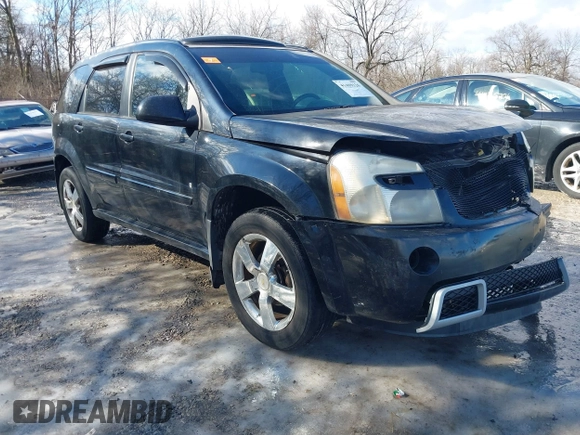 2008 Chevrolet Equinox Sport with VIN 2CNDL037586335609, listed as a IAAI auction lot 41469126 with 201,036 mi miles. Bid and sale history available at carsss.com. Image 1.