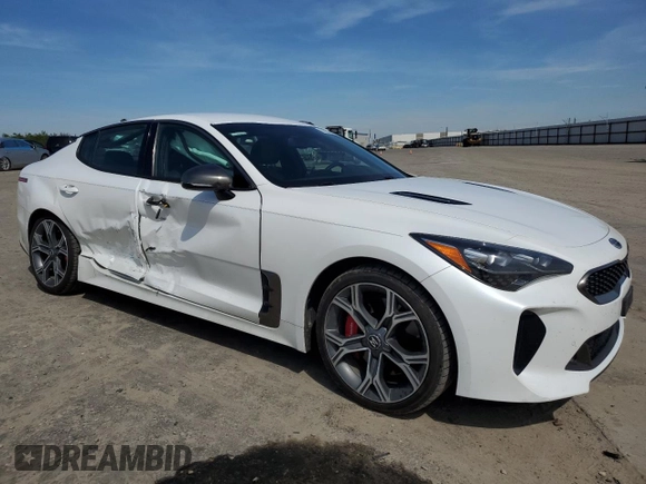 2020 Kia Stinger GT with VIN KNAE35LC7L6078130, listed as a Copart auction lot 50265895 with 83,540 mi miles and Salvage Title. Bid and sale history available at carsss.com. Image 4.