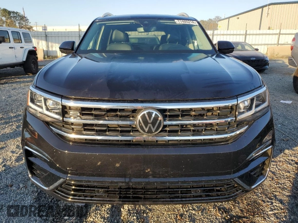 2022 Volkswagen Atlas 3.6L V6 SEL R-Line with VIN 1V2AR2CA2NC546121, listed as a Copart auction lot 77405214 with 73,177 mi miles and Salvage Title. Bid and sale history available at carsss.com. Image 5.
