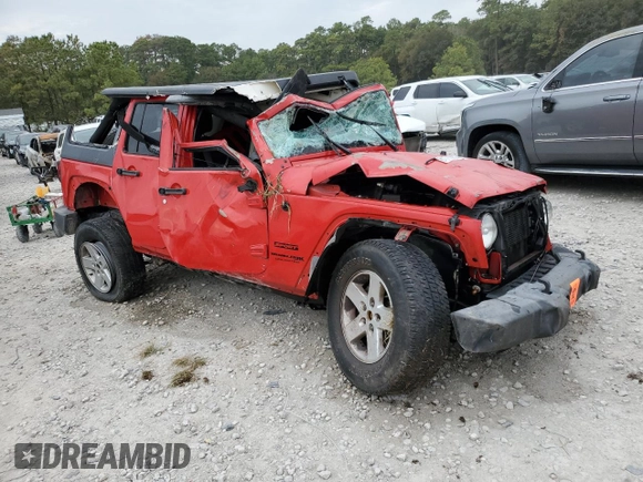 2018 Jeep Wrangler JK Unlimited Sport S with VIN 1C4BJWDG1JL854754, listed as a Copart auction lot 81710803 with 0 mi miles and Non Repairable. Bid and sale history available at carsss.com. Image 4.