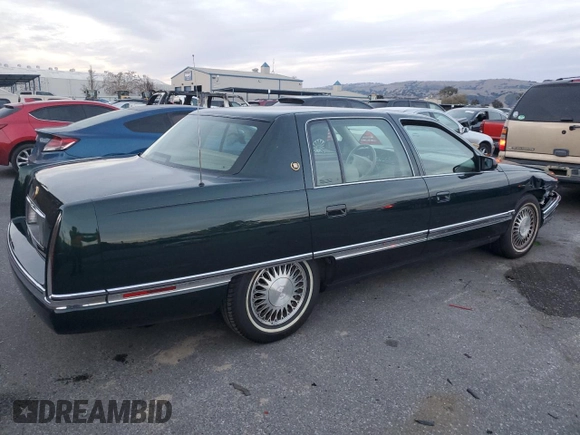 1995 Cadillac DeVille z VIN 1G6KD52B0SU252838, wystawiony jako Copart lot #87642595 z przebiegiem 72 847 mil mil oraz Szkoda całkowita • Salvage title. Historia ofert i sprzedaży dostępna na DreamBid. Obrazek 3.