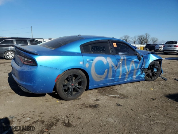 2018 Dodge Charger SXT with VIN 2C3CDXBG7JH290565, listed as a Copart auction lot 83658064 with 0 mi miles and Salvage Title. Bid and sale history available at carsss.com. Image 3.