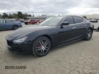 2017 Maserati Ghibli z VIN ZAM57XSA6H1217313, wystawiony jako Copart lot #46475785 z przebiegiem 51 798 mil mil oraz Szkoda całkowita • Salvage title. Historia ofert i sprzedaży dostępna na DreamBid. Obrazek 1.