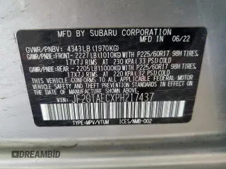 2023 Subaru Crosstrek Premium with VIN JF2GTAECXPH217437, listed as a Copart auction lot 58005325 with Not provided miles and Salvage title. Bid and sale history available at DreamBid. Image 13.
