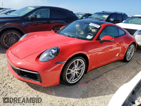 2022 Porsche 911 Carrera with VIN WP0AA2A92NS205440, listed as a Copart auction lot 78298794 with 0 mi miles and Salvage Title. Bid and sale history available at carsss.com. Image 1.