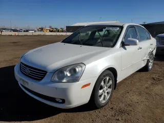 2007 Kia Optima EX with VIN KNAGE124075130358, listed as a Copart auction lot 44270255 with 120,132 mi miles and Salvage Title. Bid and sale history available at carsss.com. Image 1.