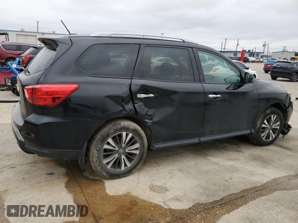 2018 Nissan Pathfinder S z VIN 5N1DR2MNXJC610928, wystawiony jako Copart lot #44451385 z przebiegiem 140 070 mil mil oraz Szkoda całkowita • Salvage title. Historia ofert i sprzedaży dostępna na DreamBid. Obrazek 3.