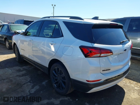 2023 Chevrolet Equinox RS with VIN 3GNAXMEG8PS153829, listed as a IAAI auction lot 41683256 with 1 mi miles. Bid and sale history available at carsss.com. Image 3.