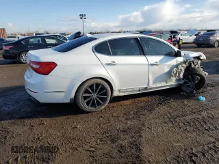 2016 Kia Cadenza with VIN KNALN4D76G5215146, listed as a Copart auction lot 46990565 with 95,512 mi miles and Salvage Title. Bid and sale history available at DreamBid. Image 3.