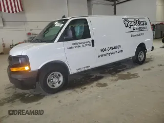 2017 Chevrolet Express Cargo Van with VIN 1GCZGHFG0H1308006, listed as a Copart auction lot 85428554 with 57,288 mi miles and Salvage Title. Bid and sale history available at carsss.com. Image 1.
