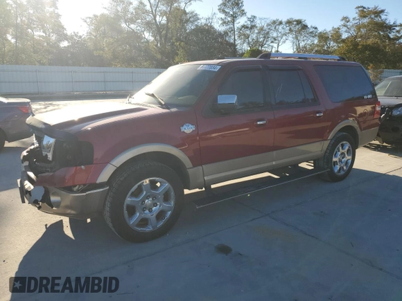 2013 Ford Expedition EL XLT with VIN 1FMJK1J52DEF55860, listed as a Copart auction lot 81177034 with 198,051 mi miles and Salvage Title. Bid and sale history available at carsss.com. Image 1.