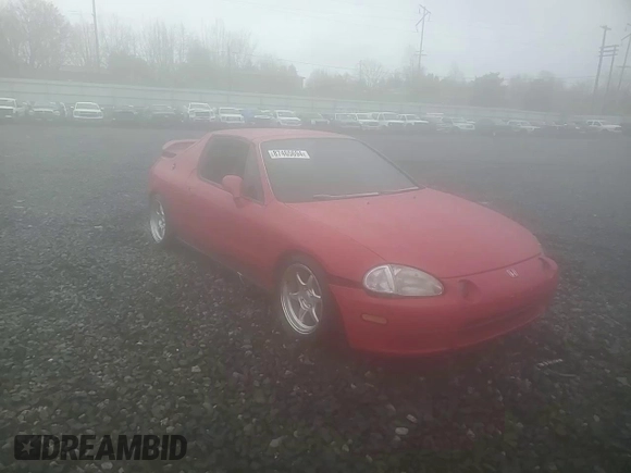 1993 Honda del Sol S with VIN JHMEG1143PS000418, listed as a Copart auction lot 87465694 with 156,826 mi miles and Salvage Title. Bid and sale history available at carsss.com. Image 10.