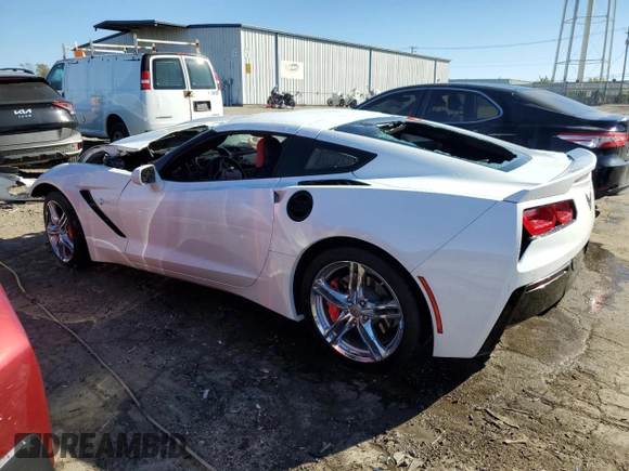 2016 Chevrolet Corvette 2LT with VIN 1G1YD2D74G5118830, listed as a Copart auction lot 76782494 with 0 mi miles and Salvage Title. Bid and sale history available at carsss.com. Image 2.