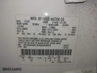 2010 Ford Edge Limited with VIN 2FMDK4KC6ABA65604, listed as a IAAI auction lot 41924025 with 165,726 mi miles. Bid and sale history available at carsss.com. Image 9.