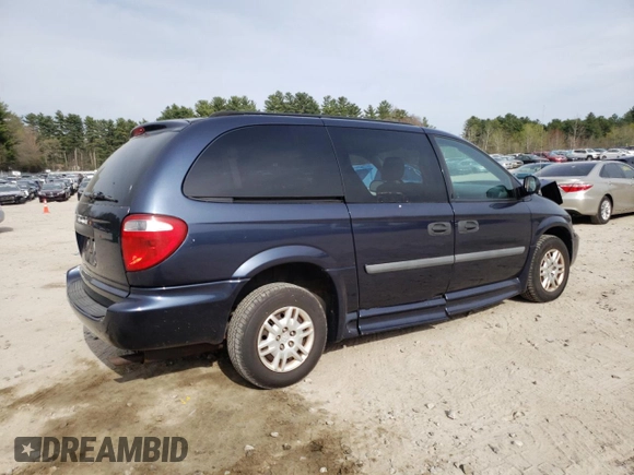 2007 Dodge Grand Caravan SE with VIN 1D4GP24R57B254545, listed as a Copart auction lot 53461695 with 58,736 mi miles and Clean Title. Bid and sale history available at DreamBid. Image 3.
