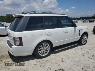2012 Land Rover Range Rover SC Autobiography with VIN SALMP1E45CA369698, listed as a Copart auction lot 65983495 with 84,438 mi miles and Salvage title. Bid and sale history available at DreamBid. Image 3.