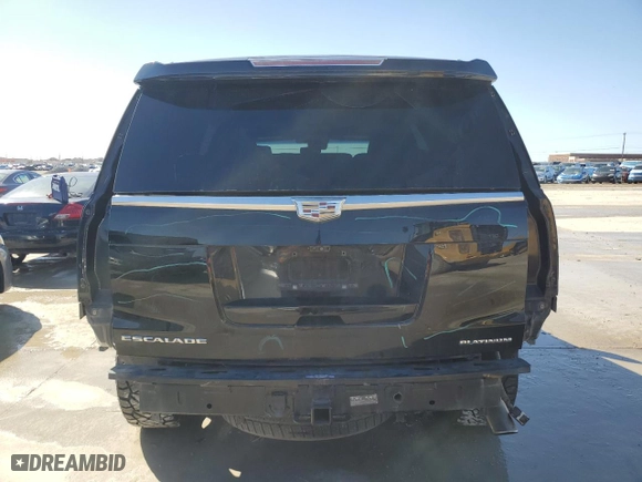 2017 Cadillac Escalade Platinum with VIN 1GYS4DKJ0HR383188, listed as a Copart auction lot 46273925 with 129,933 mi miles and Salvage Title. Bid and sale history available at carsss.com. Image 6.