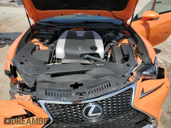 2015 Lexus RC 350 F Sport with VIN JTHSE5BC5F5003873, listed as a Copart auction lot 56970005 with 98,281 mi miles and Salvage title. Bid and sale history available at DreamBid. Image 11.