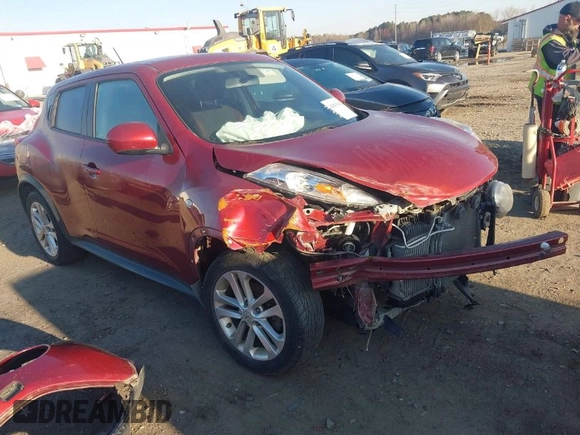 2012 Nissan Juke SL with VIN JN8AF5MV3CT113938, listed as a IAAI auction lot 41813064 with 157,684 mi miles. Bid and sale history available at carsss.com. Image 1.