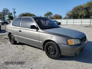 2002 Hyundai Accent GL with VIN KMHCG35C72U192411, listed as a Copart auction lot 85322524 with 130,977 mi miles and Salvage Title. Bid and sale history available at carsss.com. Image 4.