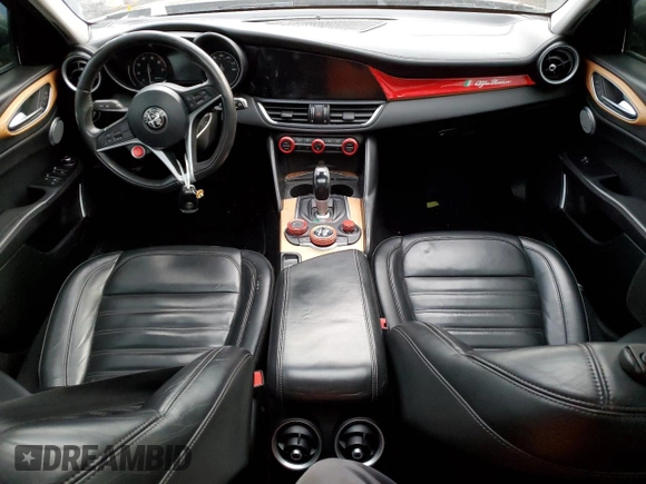 2017 Alfa Romeo Giulia Ti with VIN ZARFAEEN3H7529654, listed as a Copart auction lot 42507823 with 0 mi miles. Bid and sale history available at carsss.com. Image 8.