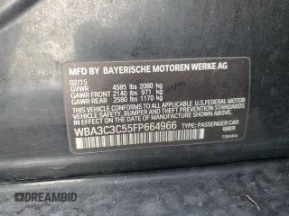 2015 BMW 3 Series 320i xDrive with VIN WBA3C3C55FP664966, listed as a Copart auction lot 42120995 with 155,203 mi miles and Salvage Title. Bid and sale history available at carsss.com. Image 12.