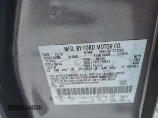 2007 Ford Escape Hybrid with VIN 1FMYU49H07KA09864, listed as a Copart auction lot 44850285 with 114,210 mi miles and Clean Title. Bid and sale history available at carsss.com. Image 14.