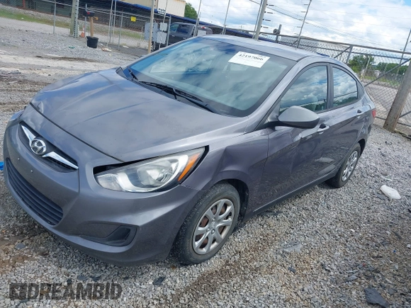 2014 Hyundai Accent GLS with VIN KMHCT4AE6EU670895, listed as a IAAI auction lot 42197066 with 142,983 mi miles and . Bid and sale history available at carsss.com. Image 2.