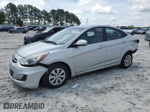 2015 Hyundai Accent GLS with VIN KMHCT4AE8FU907386, listed as a Copart auction lot 54400335 with 86,951 mi miles and Salvage Title. Bid and sale history available at DreamBid. Image 1.