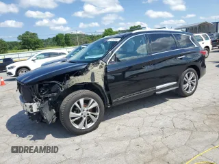 2015 Infiniti QX60 z VIN 5N1AL0MM0FC536118, wystawiony jako Copart lot #57816955 z przebiegiem 149 835 mil mil oraz Szkody całkowita. Historia ofert i sprzedaży dostępna na DreamBid. Obrazek 1.