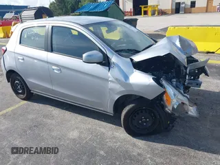 2024 Mitsubishi Mirage ES with VIN ML32AUHJ9RH033557, listed as a IAAI auction lot 42682453 with 12,281 mi miles and . Bid and sale history available at DreamBid. Image 1.
