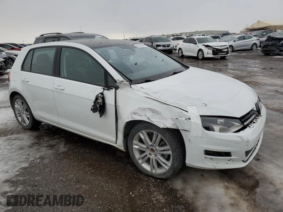 2015 Volkswagen Golf TSI S z VIN 3VW117AU8FM004103, wystawiony jako Copart lot #87642695 z przebiegiem 128 704 mil mil oraz Szkoda całkowita • Salvage title. Historia ofert i sprzedaży dostępna na DreamBid. Obrazek 4.