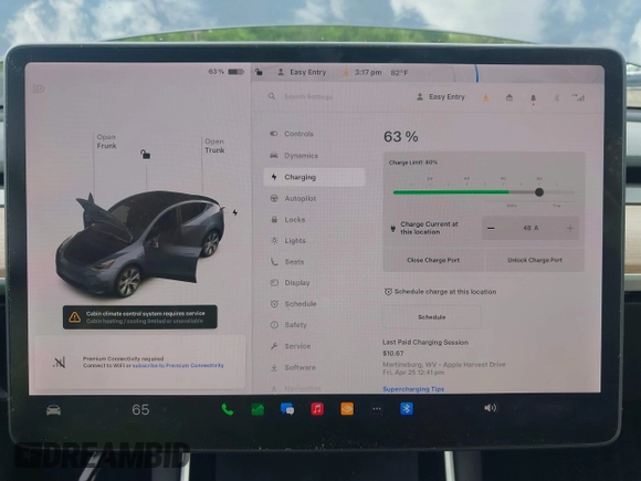 2021 Tesla Model Y Long Range z VIN 5YJYGDEE6MF070068, wystawiony jako IAAI lot #42224634 z przebiegiem 33 850 mil mil oraz . Historia ofert i sprzedaży dostępna na DreamBid. Obrazek 17.