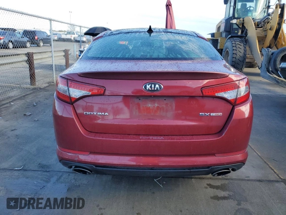 2013 Kia Optima SX with VIN 5XXGR4A65DG136854, listed as a Copart auction lot 44851255 with 139,801 mi miles and Salvage Title. Bid and sale history available at carsss.com. Image 6.