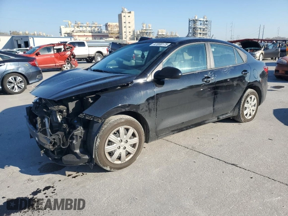 2023 Kia Rio LX with VIN 3KPA24AD7PE616092, listed as a Copart auction lot 47858175 with 73,853 mi miles and Salvage Title. Bid and sale history available at carsss.com. Image 1.