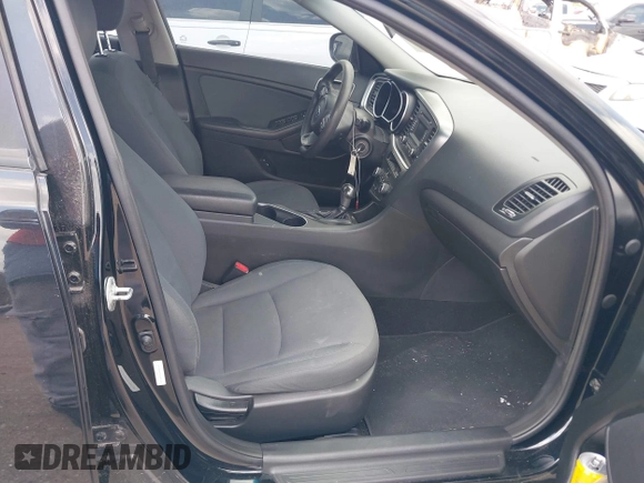 2015 Kia Optima LX with VIN 5XXGM4A7XFG457587, listed as a IAAI auction lot 42162593 with Not Provided miles. Bid and sale history available at carsss.com. Image 5.