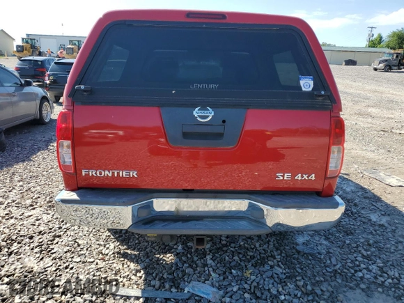 2005 Nissan Frontier LE with VIN 1N6AD07W15C443067, listed as a Copart auction lot 57390495 with 128,956 mi miles and Clean title. Bid and sale history available at DreamBid. Image 6.