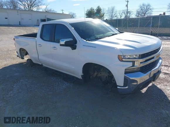 2020 Chevrolet Silverado 1500 LT with VIN 1GCRYDED4LZ221815, listed as a IAAI auction lot 41317651 with 51,340 mi miles. Bid and sale history available at carsss.com. Image 1.