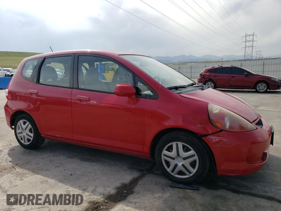 2007 Honda Fit with VIN JHMGD38457S067296, listed as a Copart auction lot 54094725 with 142,702 mi miles and Non Repairable. Bid and sale history available at carsss.com. Image 4.