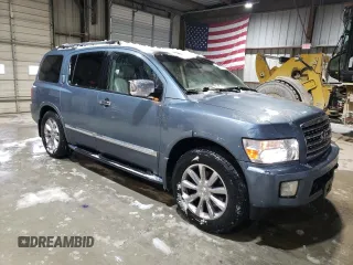 2008 Infiniti QX56 with VIN 5N3AA08CX8N913656, listed as a Copart auction lot 87501025 with 154,156 mi miles and Salvage Title. Bid and sale history available at carsss.com. Image 4.