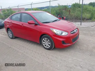 2014 Hyundai Accent GLS with VIN KMHCT4AE1EU758737, listed as a IAAI auction lot 42732331 with 97,222 mi miles and . Bid and sale history available at DreamBid. Image 1.